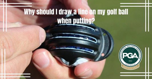 Why should I draw a line on my golf ball when putting?