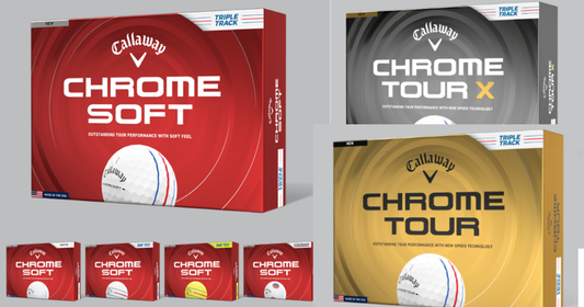 Callaway Chrome Tour, Chrome Tour X and Chrome Soft Golf Balls